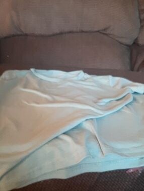 Light Blue Crew Neck Tee